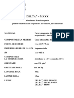 Date Teh - Membrane Delta Pentru Acoperisuri Neventilate Fara Astereala - Maxx PDF