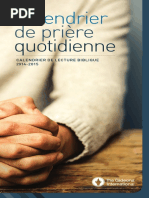 411f Calendrier de Prière Quotidienne Calendrier de Lecture Biblique