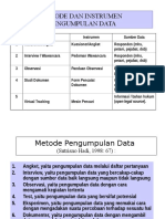 Kuliah 8 Tehnik Pengumpulan Data