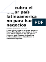 Descubra El Mejor País Latinoamericano Para Hacer Negocios