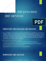 Diseño Del Proceso Del Servicio