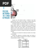 04. Precisao Instrumental e Estatística
