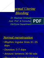 Abnormal Uterine Bleeding