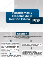 Paradigmas y Modelos de La Gestión Educativa