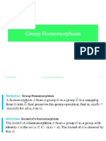 Group Homomorphisms