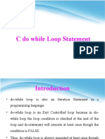 C Do While Loop Statement