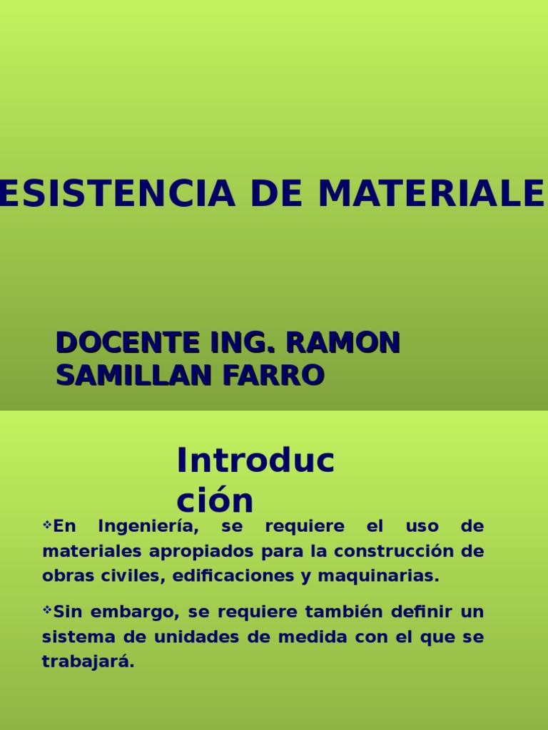 Resistencia de Materiales y Ensayos | PDF | Elasticidad (Física ...