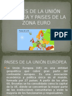 Paises de La Unión Europea y Paises De