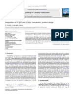 Integration of ECQFD and LCA For Sustainable Product Design 2010 Journal of Cleaner Production