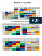 Timetable For All Programmes PDF
