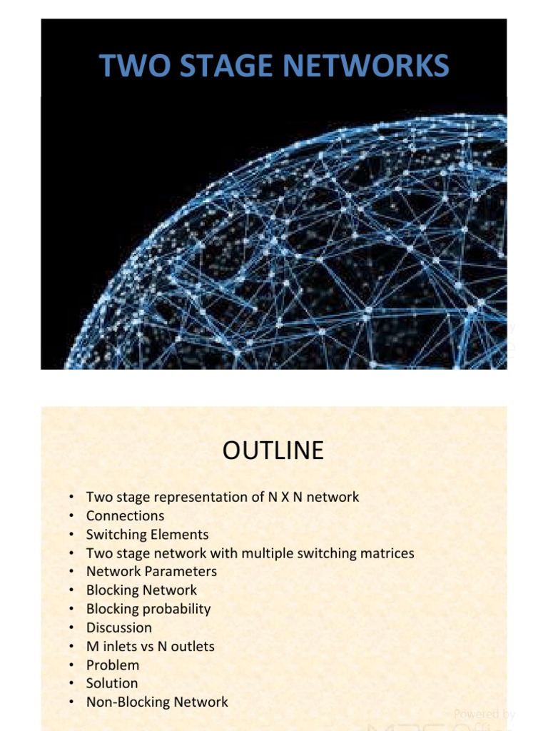 Two-Stage Network Design and Analysis | PDF | Matrix (Mathematics ...