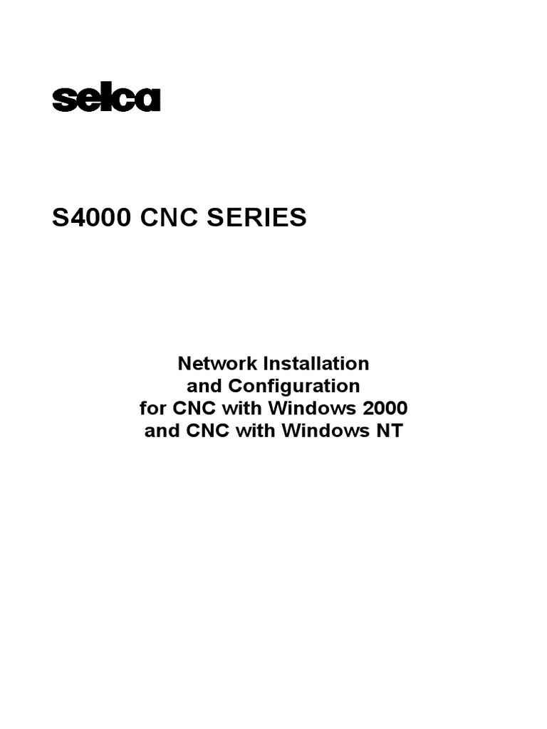 S4000 NetworkInstallation | PDF | Microsoft Windows | Windows 2000