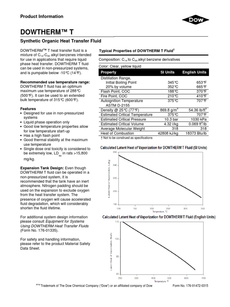 Dowtherm™ Heat Transfer Fluids Engineering Manual – IDOCTJ