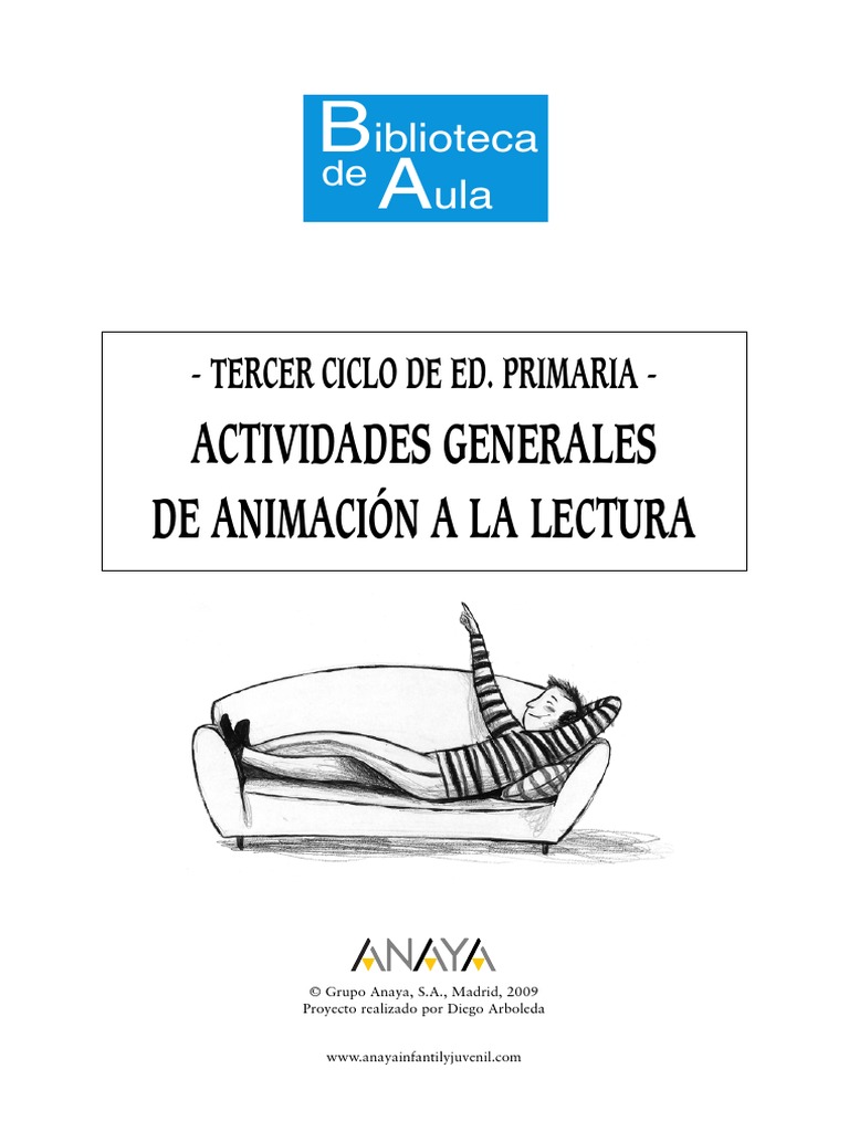 Actividades Generales Animacion A La Lectura 3º Ciclo EP PDF | PDF ...