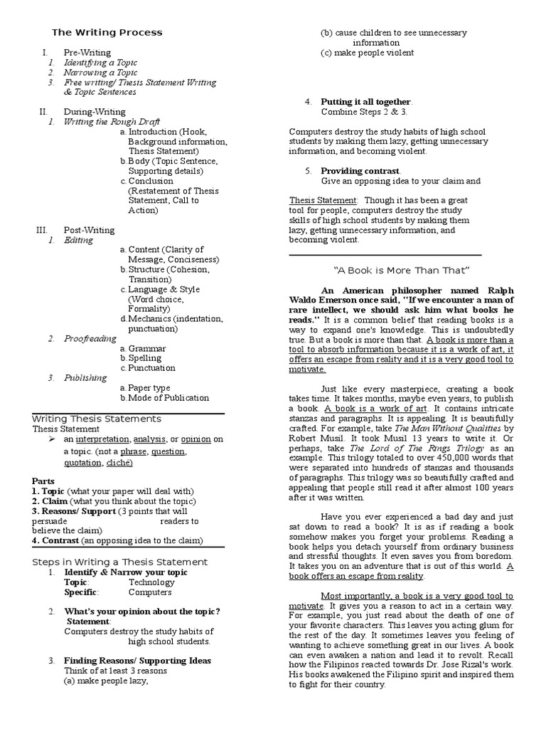 Thesis punctuation image