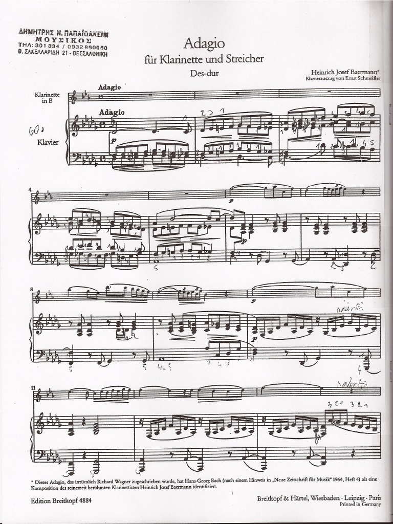 Adagio Baermann (For PDF