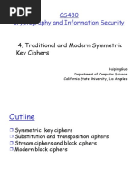 Traditional and Modern Symmetric Key Ciphers