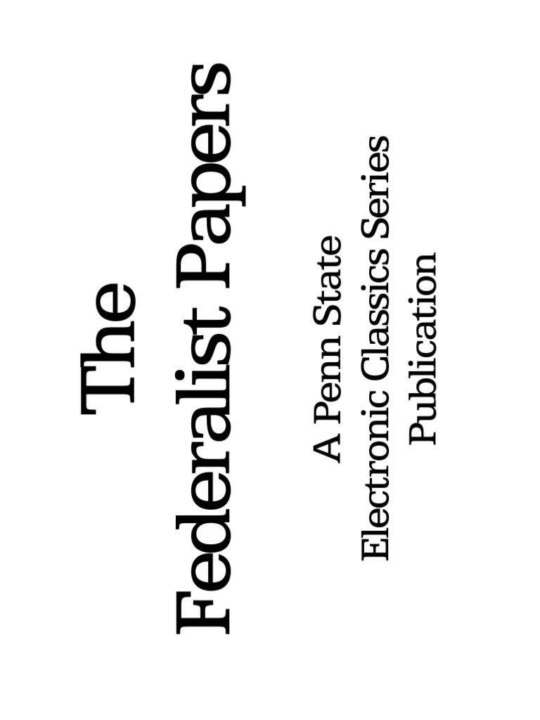 essay on federalism