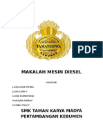 Makalah Mesin Diesel: SMK Taman Karya Madya Pertambangan Kebumen