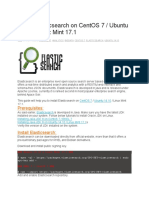 Install Elasticsearch On CentOS 7 Ubuntu 14.10 Linux Mint 17.1
