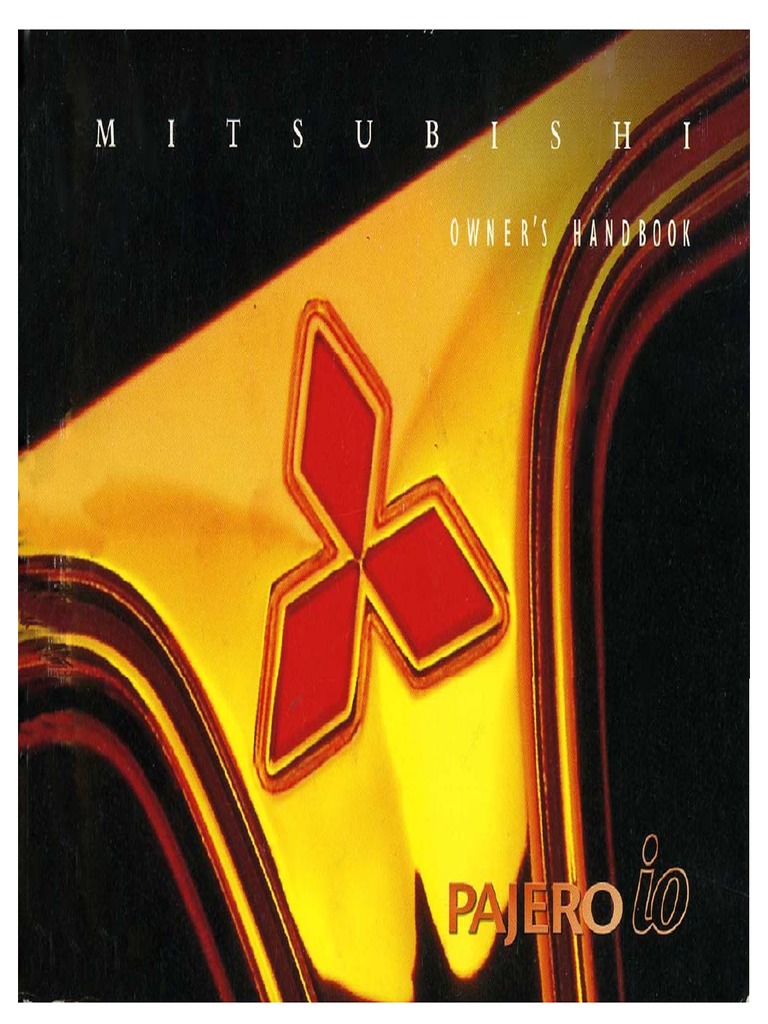 PAJERO IO USER MANUAL PDF intelligence overview