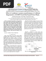 Effect of Condenser Vacuum On Performance of A Reheat Regenerative 210 MW Fossil-Fuel Based Power Plants