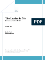 The Leader in Me: Research Literature Review