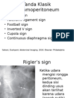 6 Klasik Tanda Pneumoperitoneum dalam Radiologi