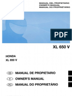 Transalp XL650V Manual Del Propietario