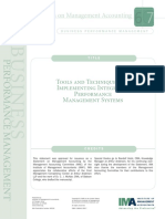 Tools and Techniques For Implementing Integrated Performance Management Systems PDF