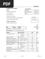 Coolmos Power Transistor: Features Product Summary