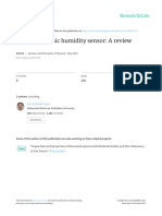 Opto-Electronic Humidity Sensor: A Review: Sensors and Actuators A Physical May 2015