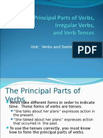 The Principal Parts of Verbs Irregular Verbs1