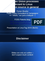 Florian Mueller Public Policy Consultant & Campaigner "IANAL" Nor Just A Lobbyist:-) FOSS Patents Blog