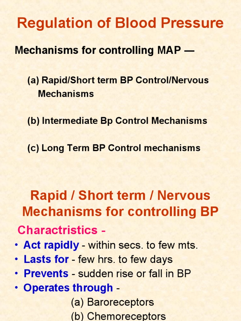 Blood Pressure Regulation Mechanisms | PDF | Angiotensin | Nature
