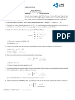 Exercícios de Estatística