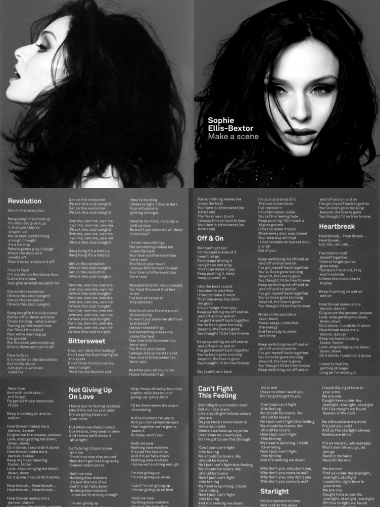 Make A Scene Digital Booklet Sophie Ellis Bextor