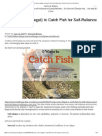 9 Ways (Some Illegal) to Catch Fish for Self-Reliance & Survival