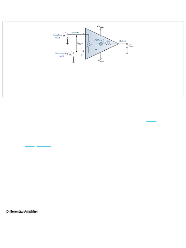 Operational Amplifier Basics OpAmp Tutorial PDF