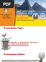 E. Bryan - Considering an Information Governance Programme – Basic Considerations for Higher Educational Institutions [UWI-CC20161028]