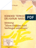 Koreksi Terhadap Dr. Harun Nasution