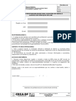 Termo responsabilidade cadastro senha acesso serviços online