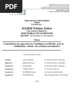 Stabilisations Robuste Des Systèmes Non-linéaires