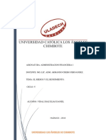 Finanzas Riesgo y Rendimiento