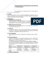 Validación métodos ensayos exploración geoquímica