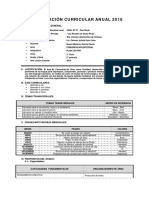 PROGRAMACIÓN CURRICULAR ANUAL 2016 Plan Lector 2° Grado