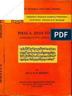 Phala Jyotish Interpretive Astrology - S.R.N. Murthy