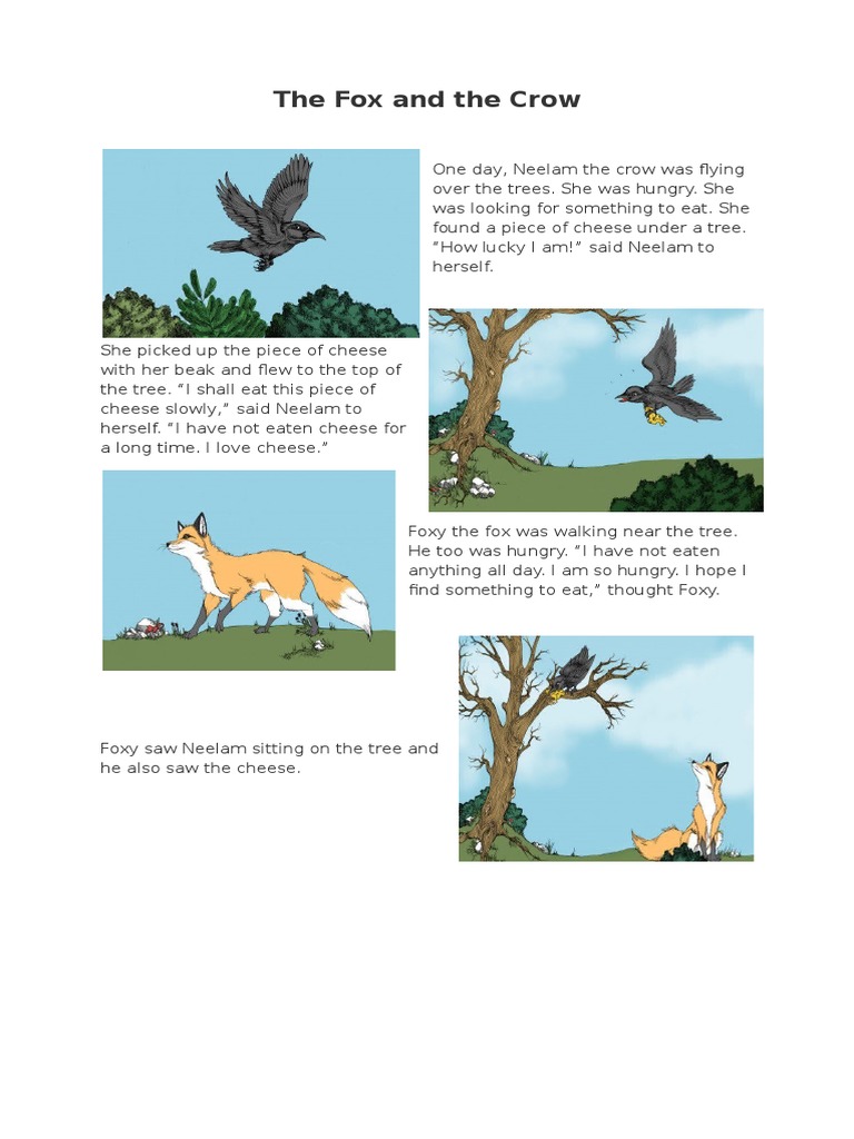 The Fox and The Crow | PDF | Religion \u0026 Spirituality | Poetry, image size:768x1024