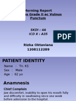 Morning Report Tetanus Grade II Ec Vulnus Punctum: Rizka Oktaviana 1208112289