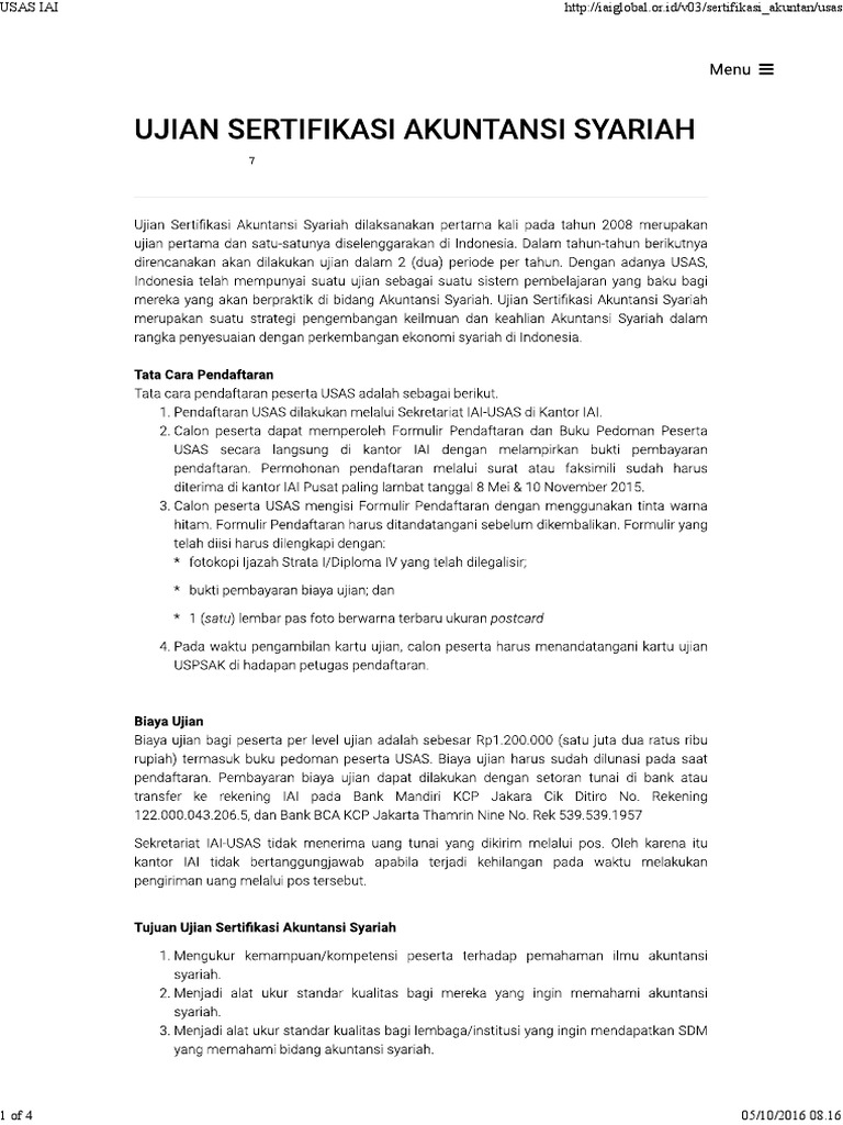 Ujian Sertifikasi Akuntansi Syariah PDF